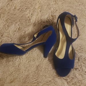 Blue Strappy Heels